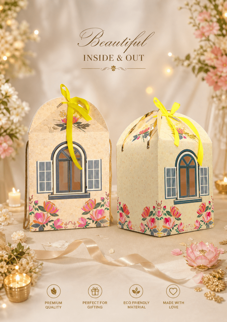 Designer Gift Paper Bags for Packing Gifts | Small Size Carry Bags for Wedding Return Gifts, Boutique & Party Use
