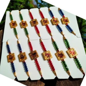 Elegant Pearl Rakhi Set – Rakhi Gift for Brother with Beautiful Rakhi Design Collection