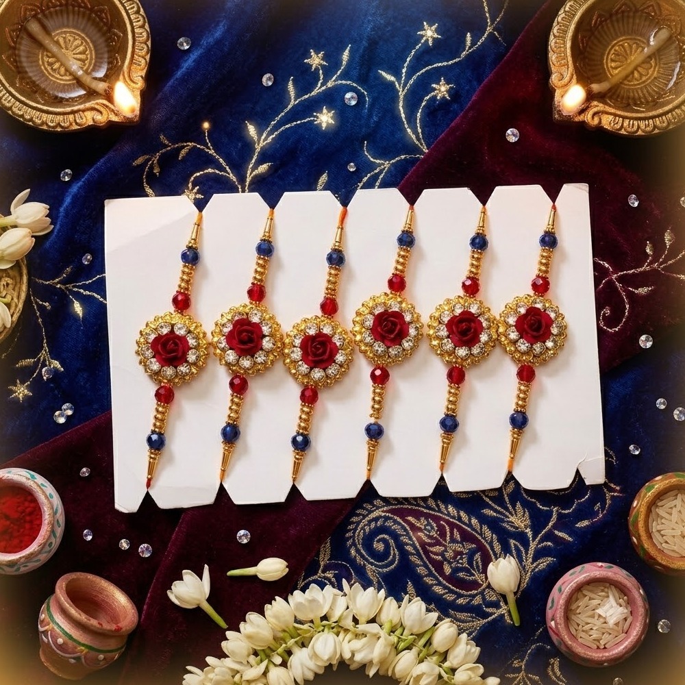 Aasha Fashion Fancy Design Rakhi Set for Brother Religious Rakhi for Brother, Bhaiya, Bhai Raksha Bandhan Rakhi for kids