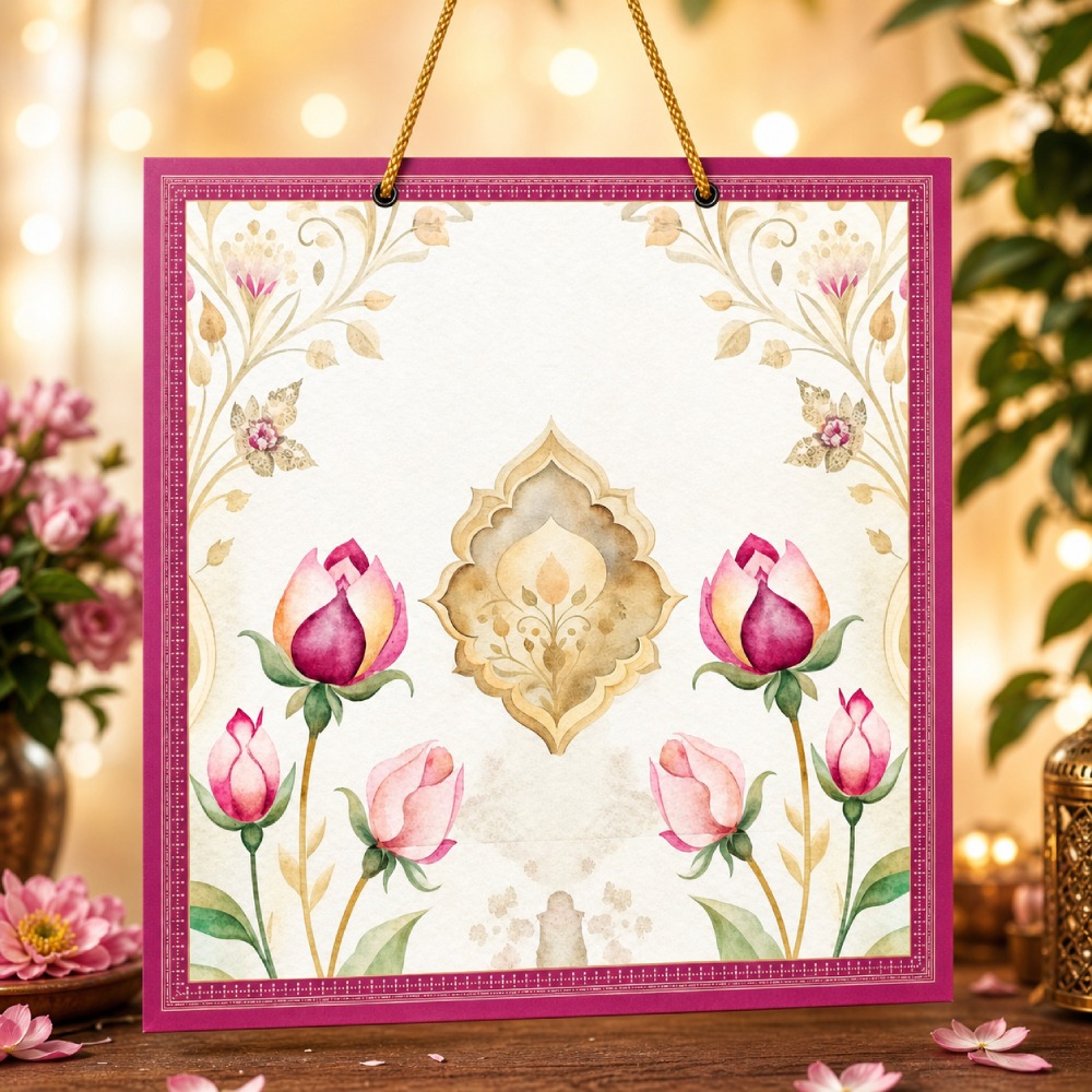Aasha Fashion Floral Designer Gift Item Paper Carry Bag | Premium Decorative Gift Bag for Wedding, Festive & Birthday Gifting | Elegant Gift Packaging Bag